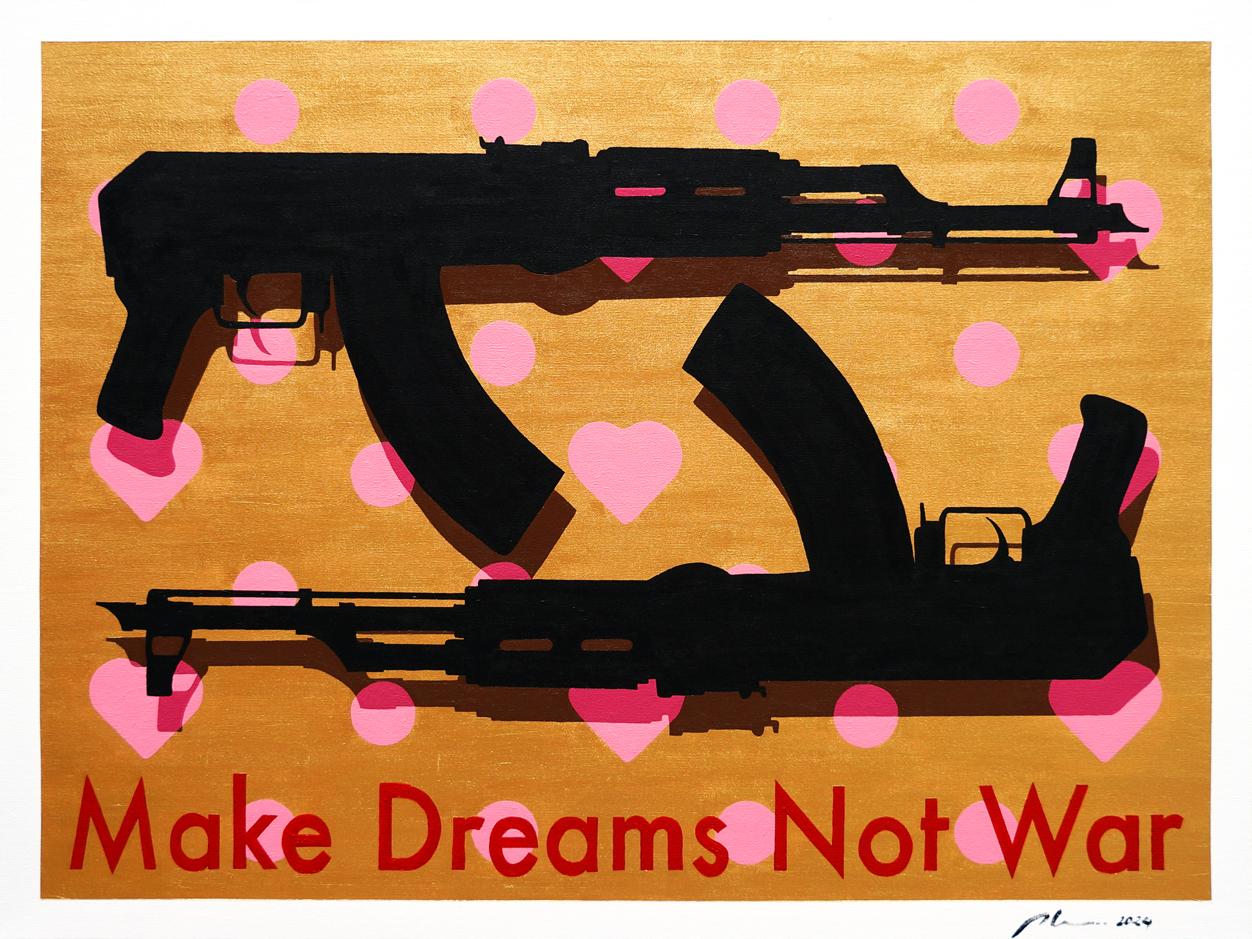 Marwan Chamaa, Make Dreams Not War (2024). Courtesy of the artist.
