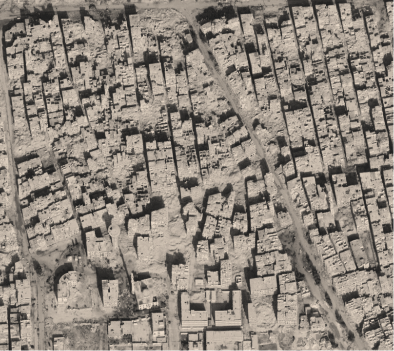 Image 6: Satellite image of Yarkmouk Camp illustrating the destruction and demolition Source: Google Satellite (2023)