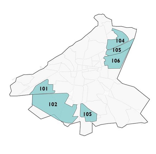 Map 5: Announced regulatory plans in Damascus, Source: Author