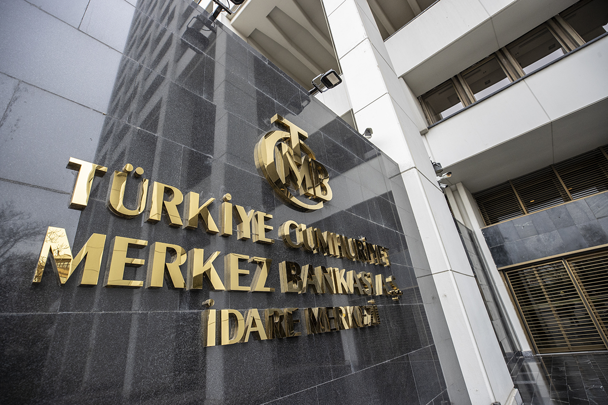  A view of the exterior of the Central Bank of the Republic of Turkey in Ankara on April 16, 2021. Photo by Ali Balikci/Anadolu Agency via Getty Images.