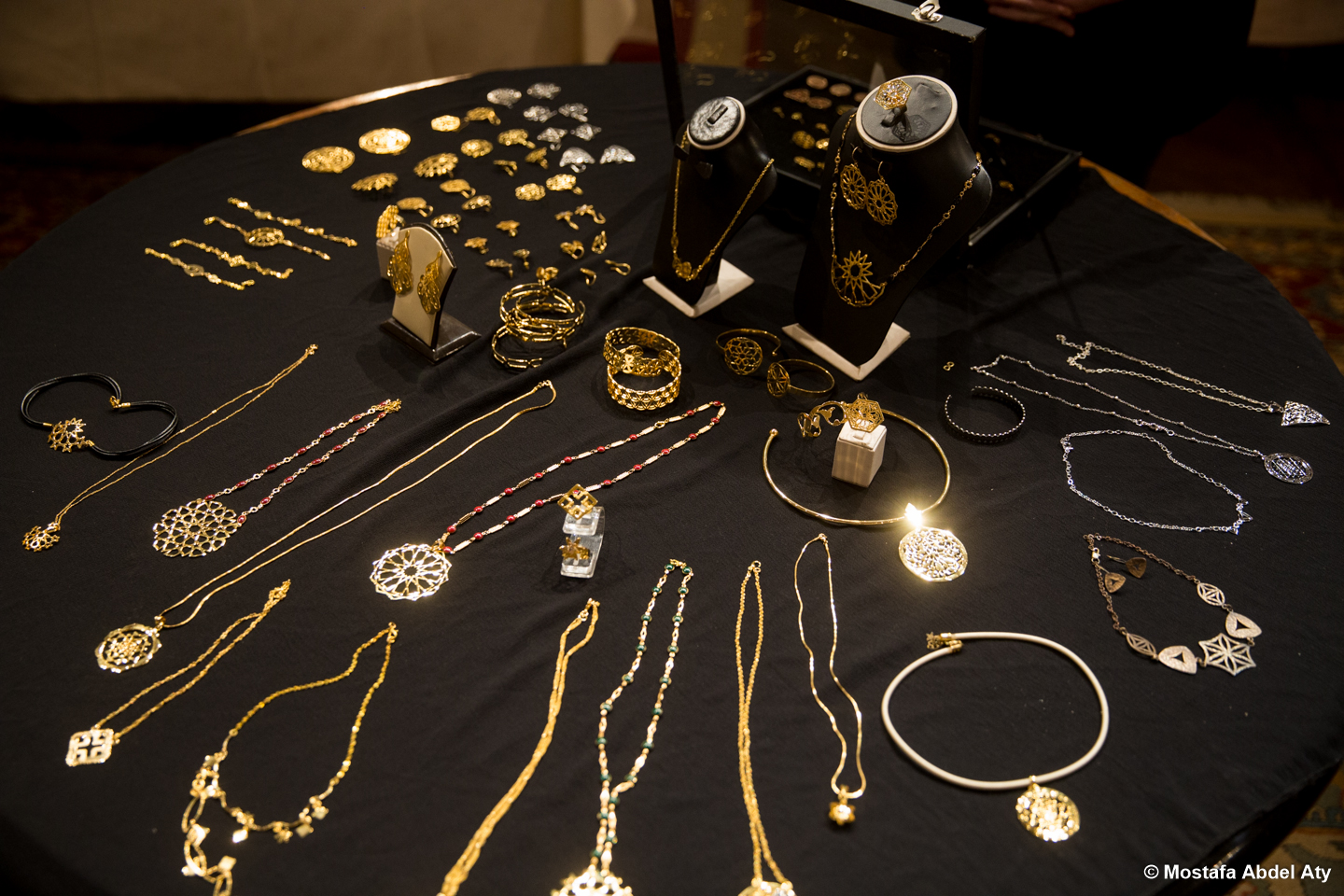 jewelry showcased at the exhibit