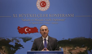 Turkish FM Mevlut Cavusoglu | Ambassadors' Conference | 8-8-19