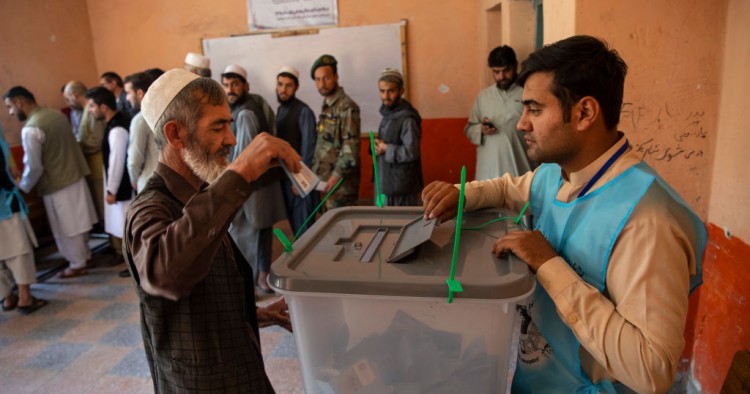 : Afghan vote in a key Presidential election on September 28, 2019 in Kabul, Afghanistan. 