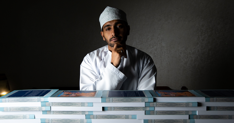 Young Omani author Ammar Alnaaimi. Image by Muhanna Al Siyabi.