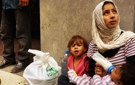 Syrian beggars in Beirut 