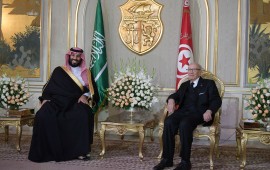 Tunisian President and Saudi Crown Prince meetings