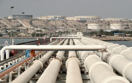 Kharg Island Oil Terminal in Iran