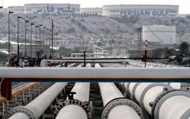 Iranian pipelines on Khark Island