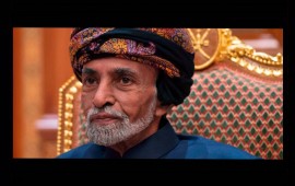 Sultan of Oman Qaboos bin Said al-Said sits during a meeting with the US secretary of state at the Beit Al Baraka Royal Palace in Muscat on January 14, 2019. 