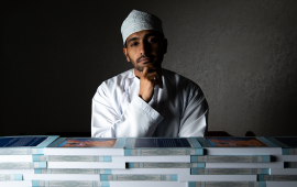 Young Omani author Ammar Alnaaimi. Image by Muhanna Al Siyabi.