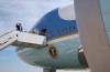 U.S. President Donald Trump boards Air Force One on May 12, 2025, at Joint Base Andrews, Maryland. President Trump is traveling to Saudi Arabia, the first stop on his four-day Middle East visit and the first international trip of his second term. Photo by Win McNamee/Getty Images