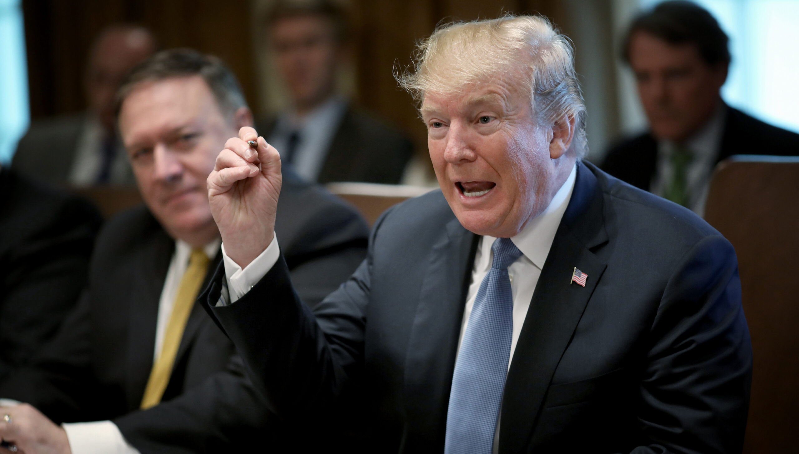 Secretary of State Mike Pompeo, President Trump