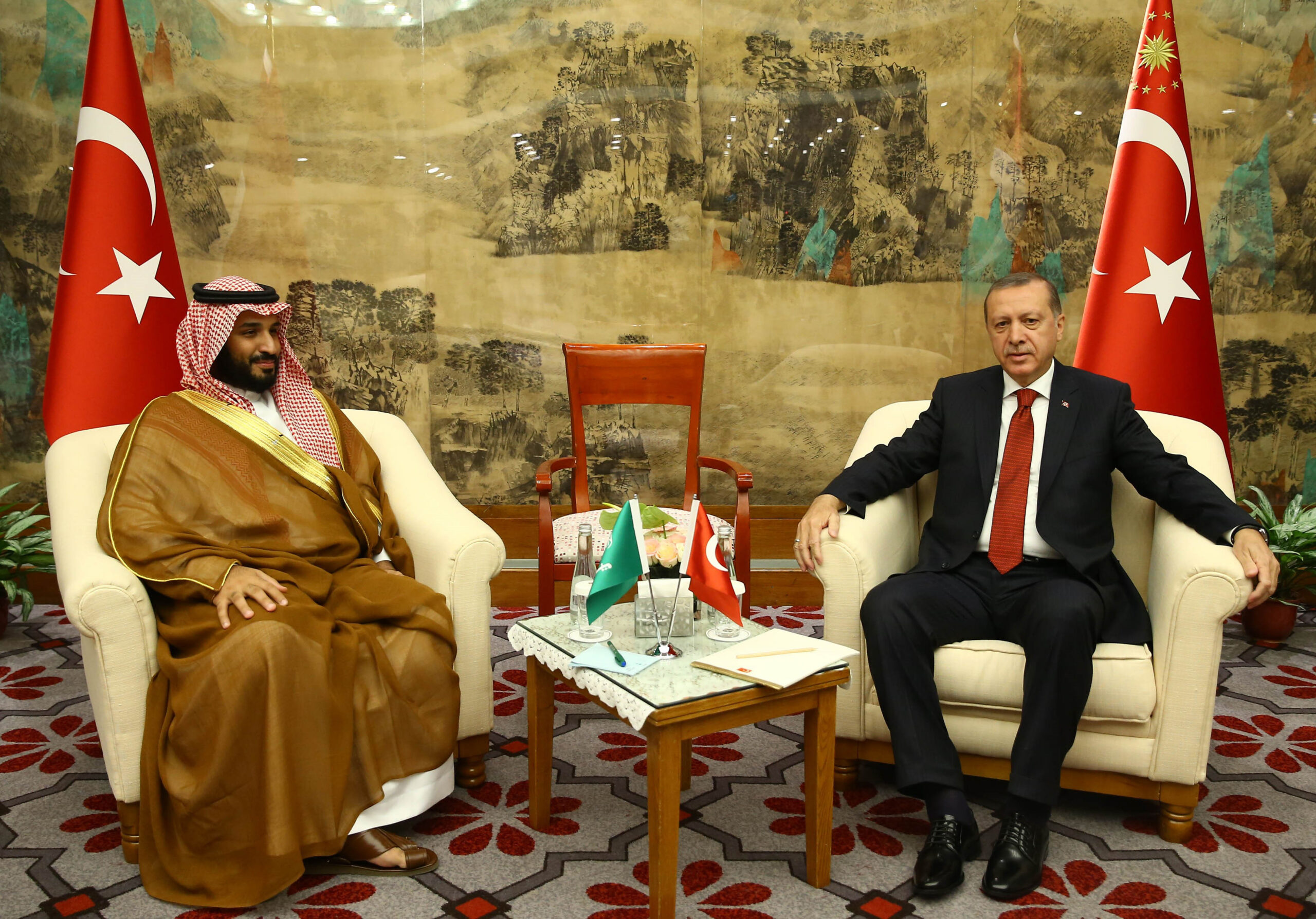 Mohammad bin Salman with Erdogan