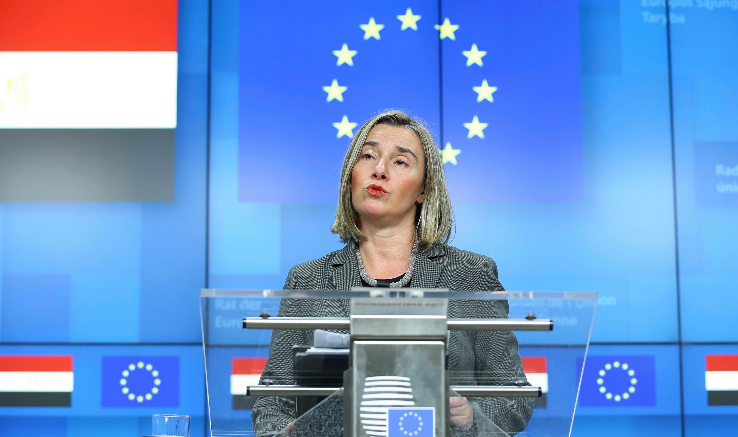 High Representative of the European Union for Foreign Affairs and Security Policy Federica Mogherini, EU-Egypt Association Council meeting in Brussels, Belgium on December 20, 2018.