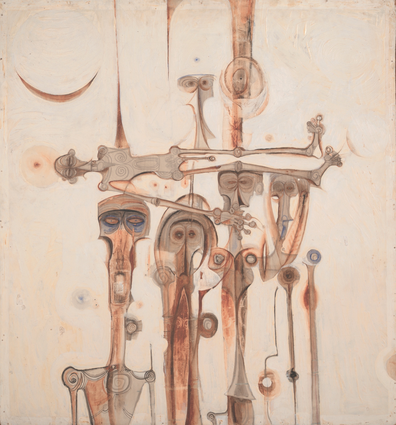 Funeral and the Crescent, Ibrahim El Salahi 