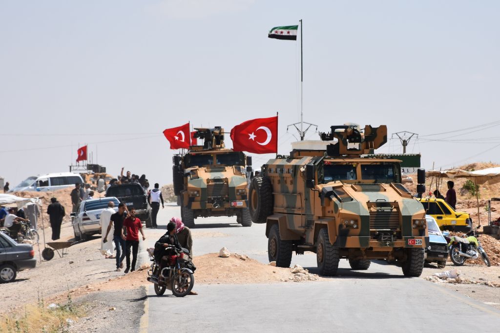 Turkish army completes round of patrols in Manbij. Credit: Anadolu Agency / Contributor
