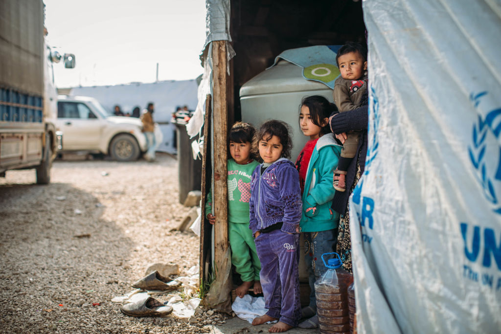 As temperatures plummet, refugees prepare for another storm following the damage and flooding unleashed by storm Norma.