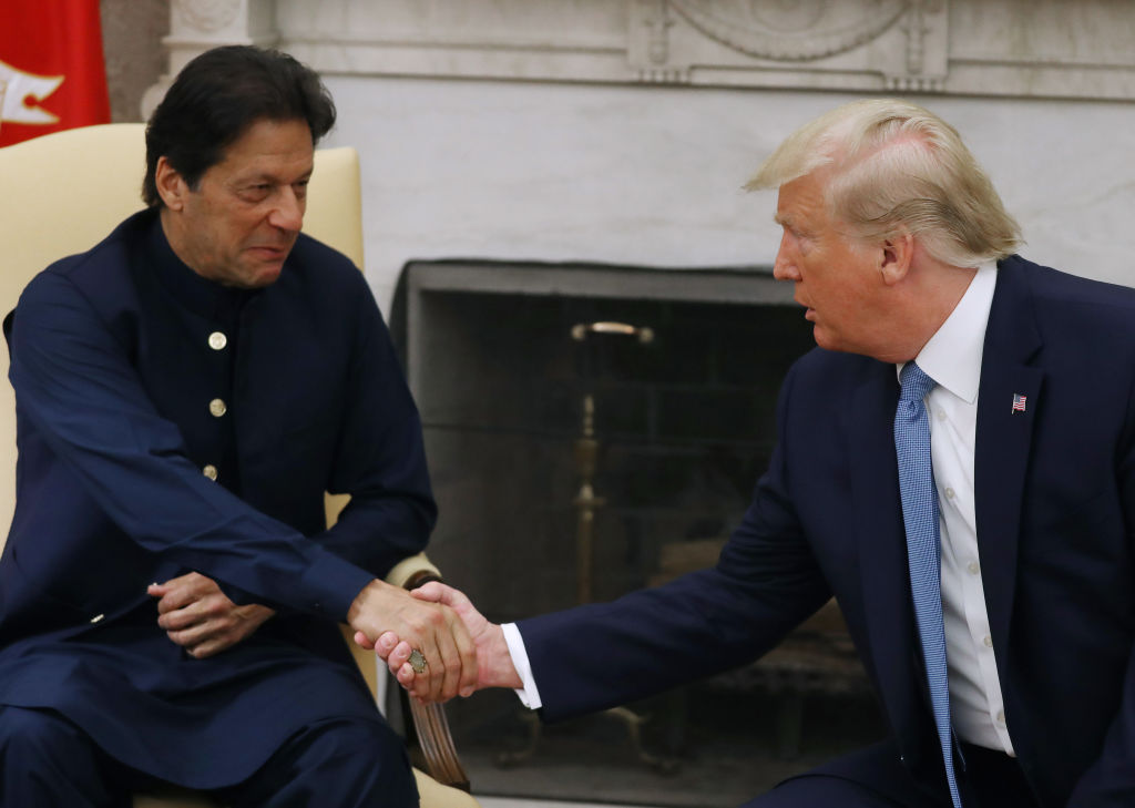 President Donald Trump Meets With Pakastani Prime Minister Imran Khan At The White House
