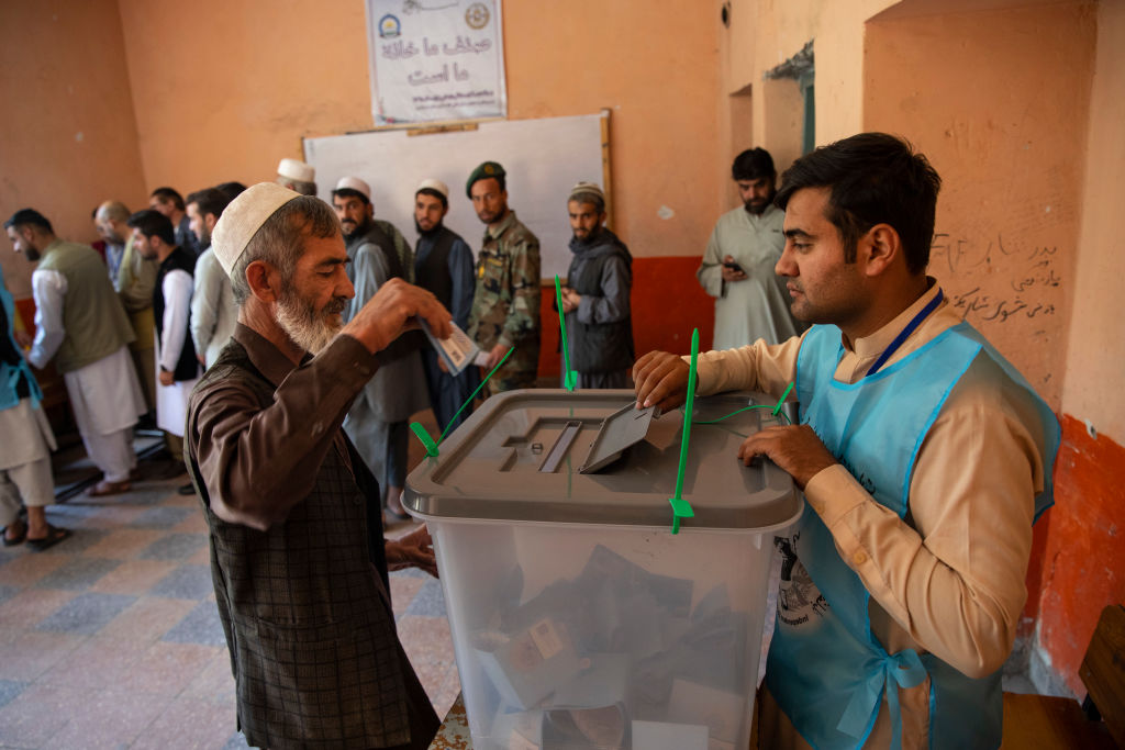 : Afghan vote in a key Presidential election on September 28, 2019 in Kabul, Afghanistan. 
