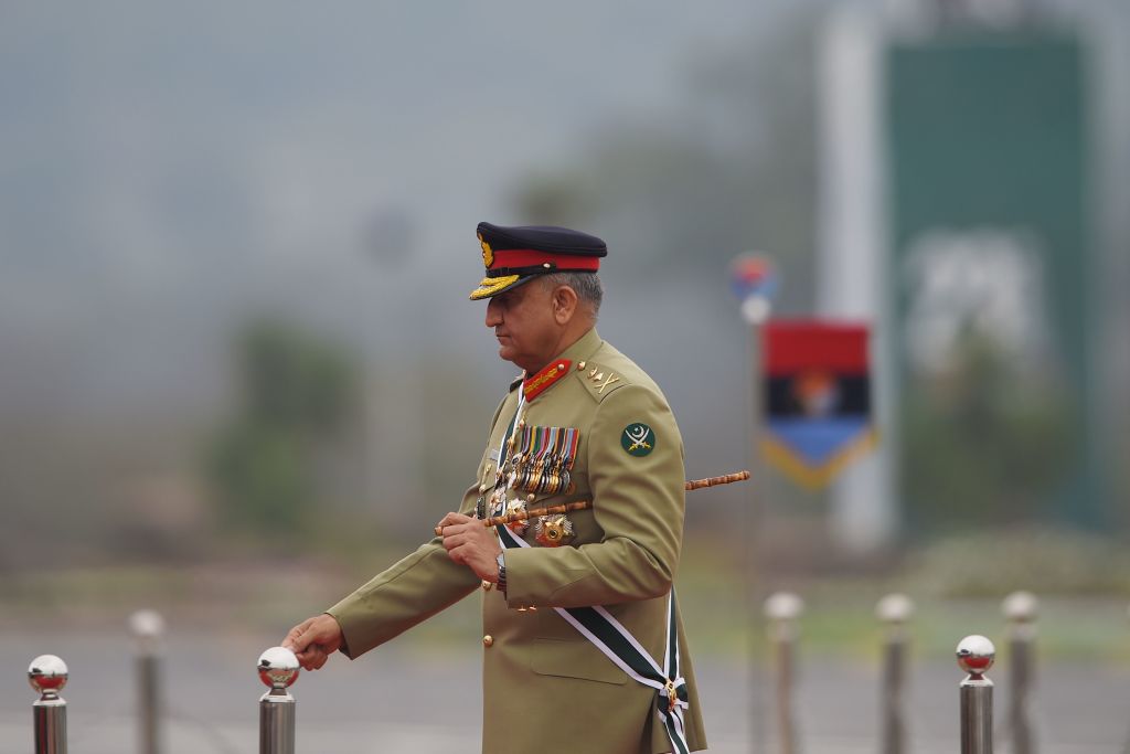 Pakistan Army Chief General Qamar Javed Bajwa arrives to attend the Pakistan Day parade in Islamabad on March 23, 2019.