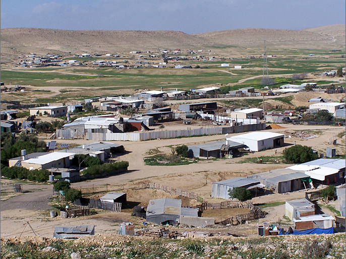 A picture of a Bedouin village in Israel. 