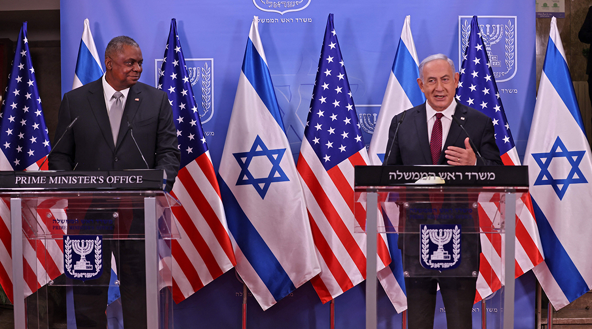 Photo by MENAHEM KAHANA/POOL/AFP via Getty Images