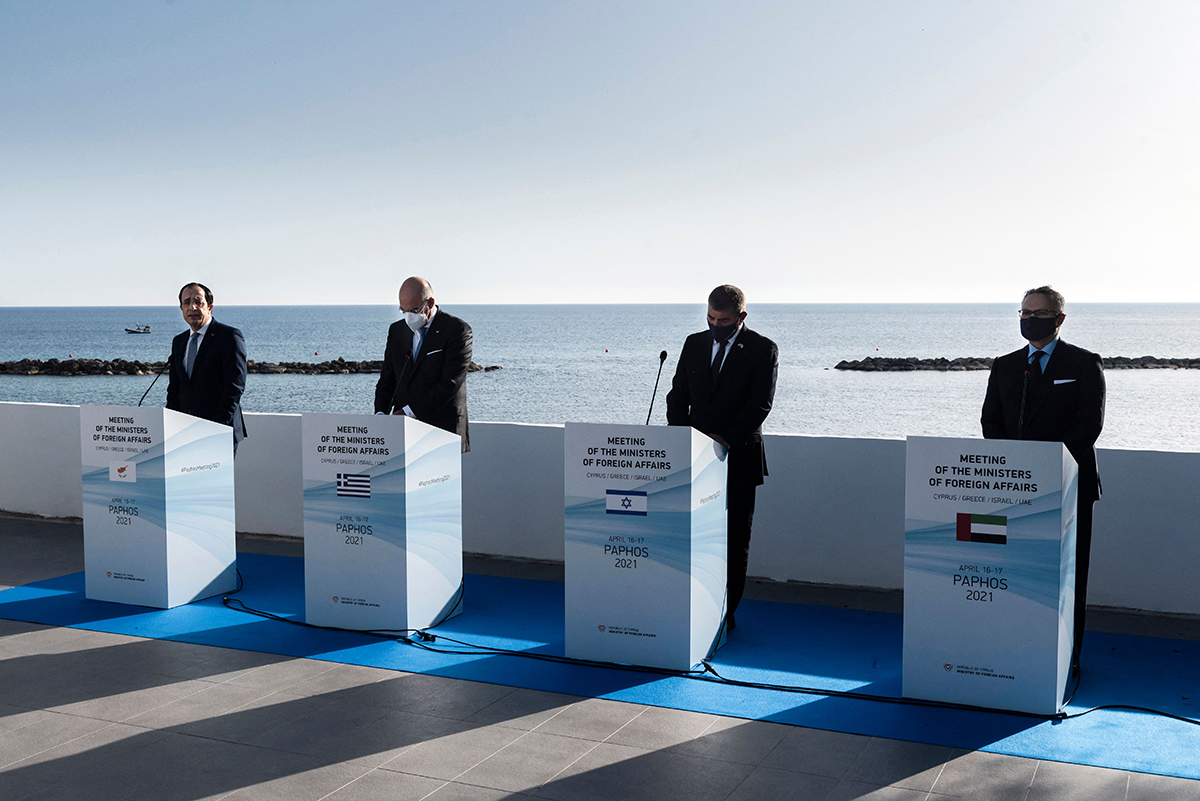 Photo by IAKOVOS HATZISTAVROU/POOL/AFP via Getty Images