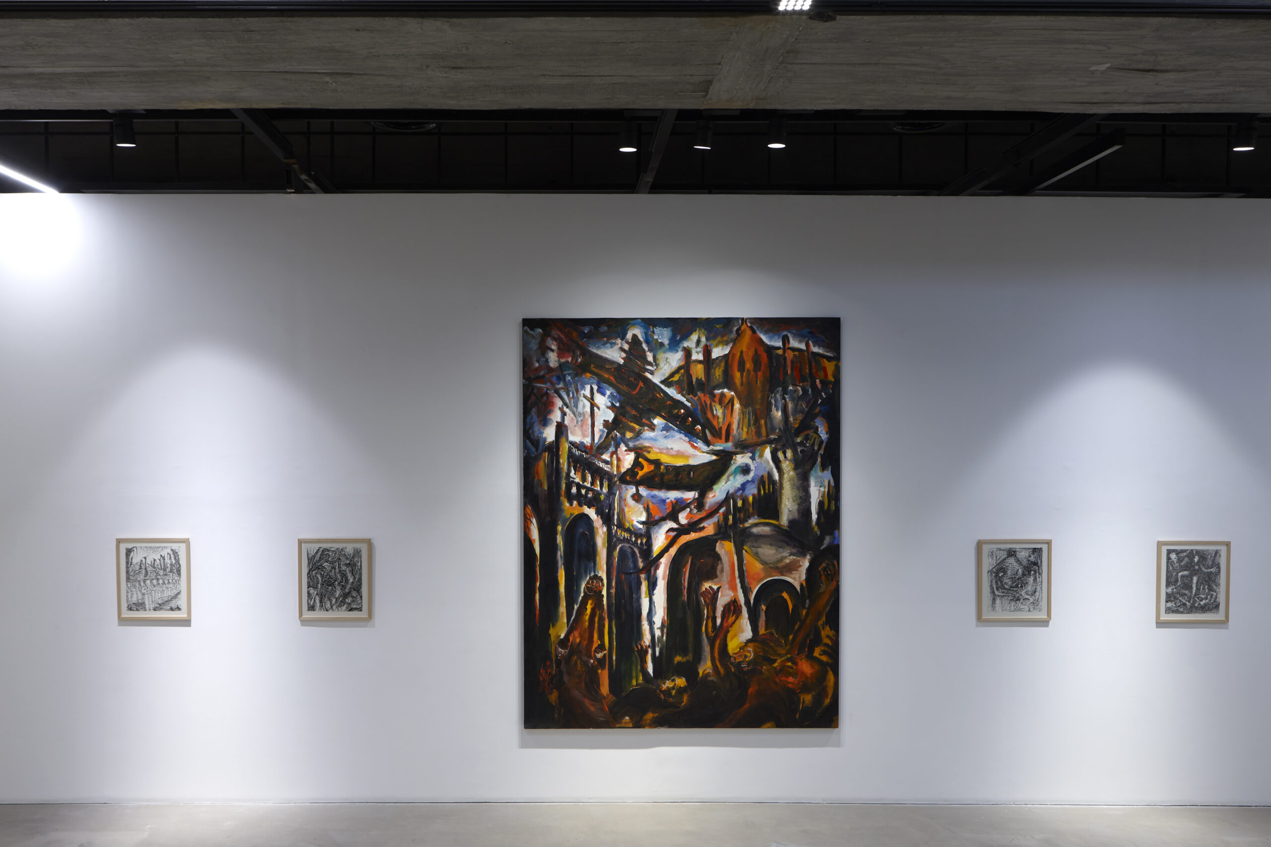 Untitled painting from Lebanon Civil War series