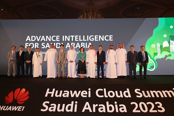 Huawei Cloud Summit Saudi Arabia 2023 in Riyadh, Saudi Arabia, on Sept. 4, 2023. Photo by Wang Haizhou/Xinhua via Getty Images.