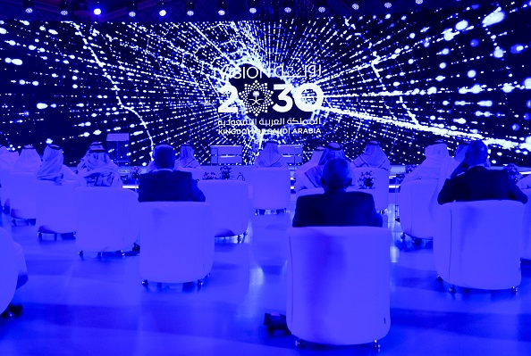 Global AI 2020 Summit in Riyadh, Saudi Arabia, on October 21, 2020. Photo by Fayez Nureldine/AFP via Getty Images.