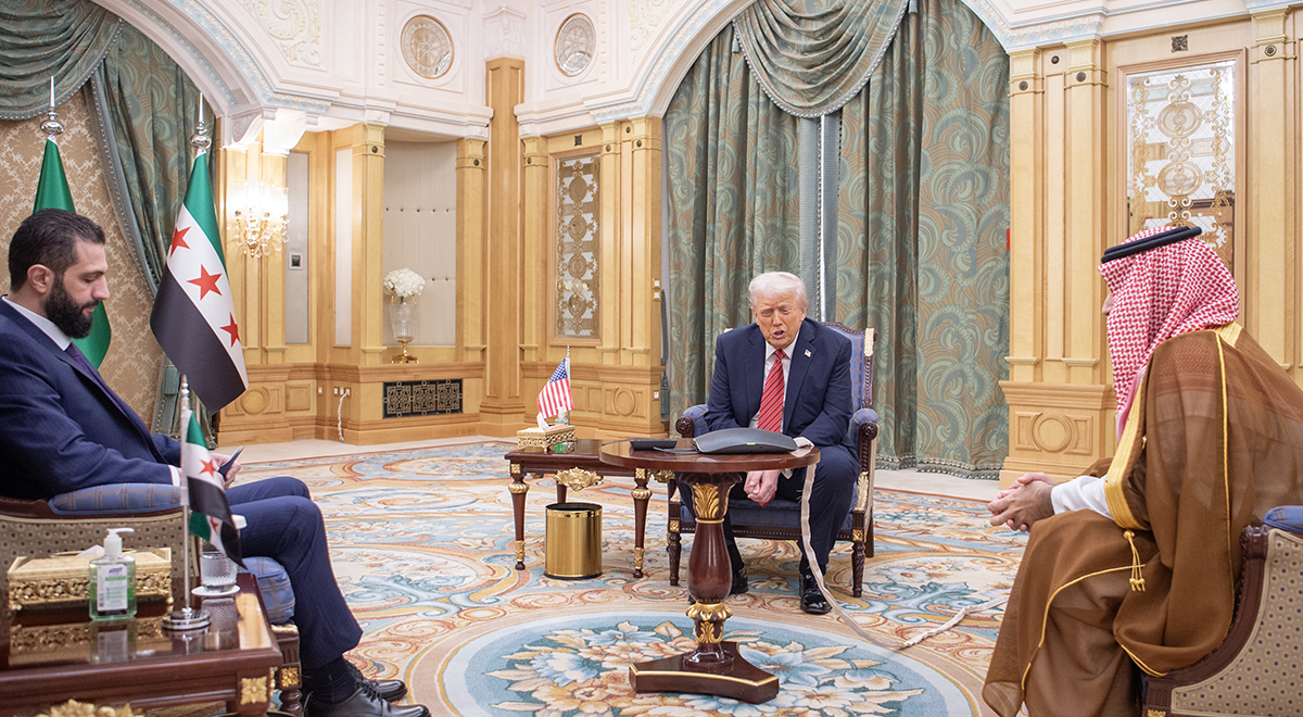الصورة من بندر الجلود/الديوان الملكي السعودي/منشور/أناضول عبر Getty Images