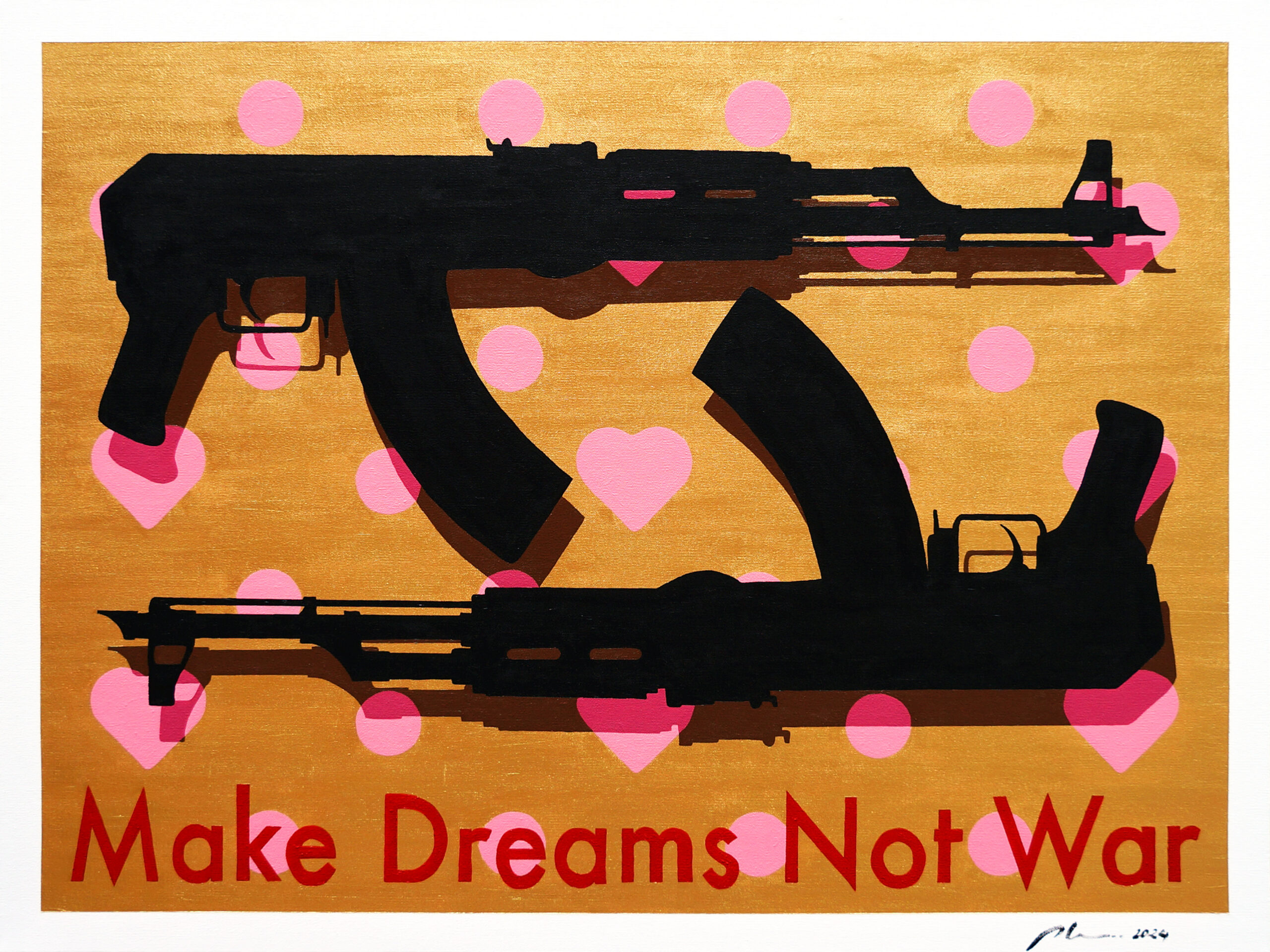 Marwan Chamaa, Make Dreams Not War (2024). Courtesy of the artist. 