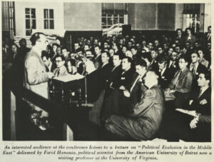 More than 500 Middle East diplomats, educators, US government officials and private citizens attended MEI's annual conference in 1953.