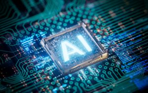 AI chip graphic