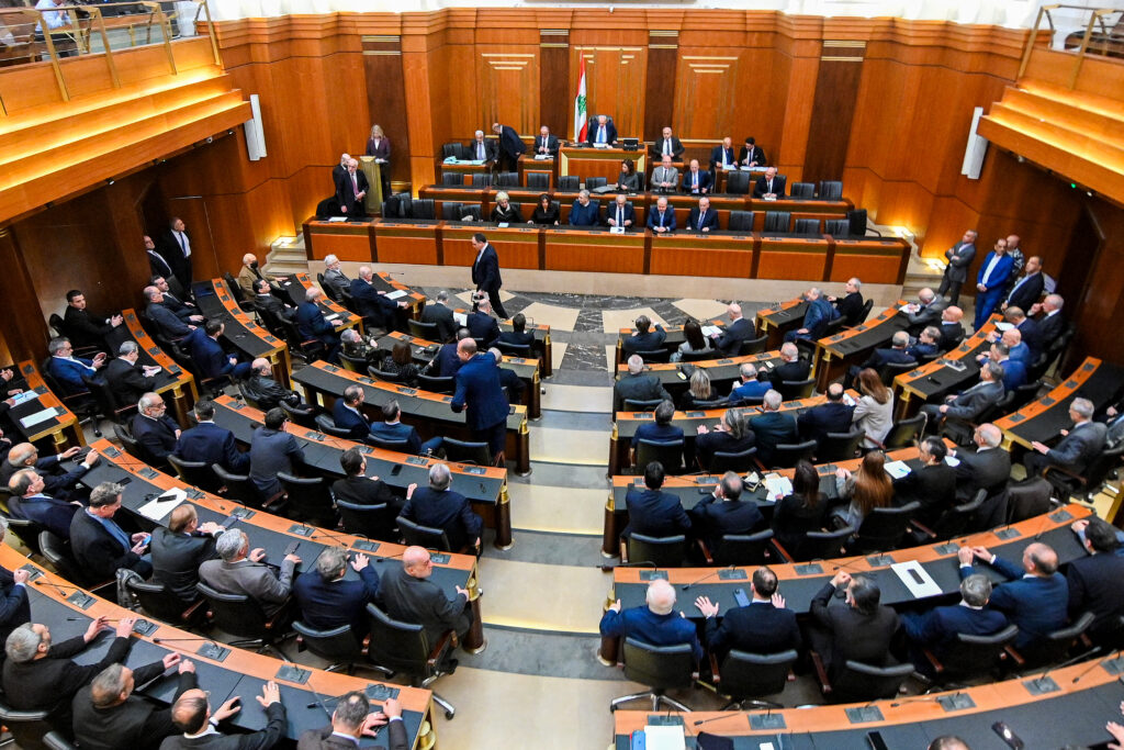 Photo above: Lebanon’s Parliament Speaker Nabih Berri heads a session in Lebanon’s parliament in Beirut on March 9, 2026. Source: Fadel Itani/AFP via Getty Images.