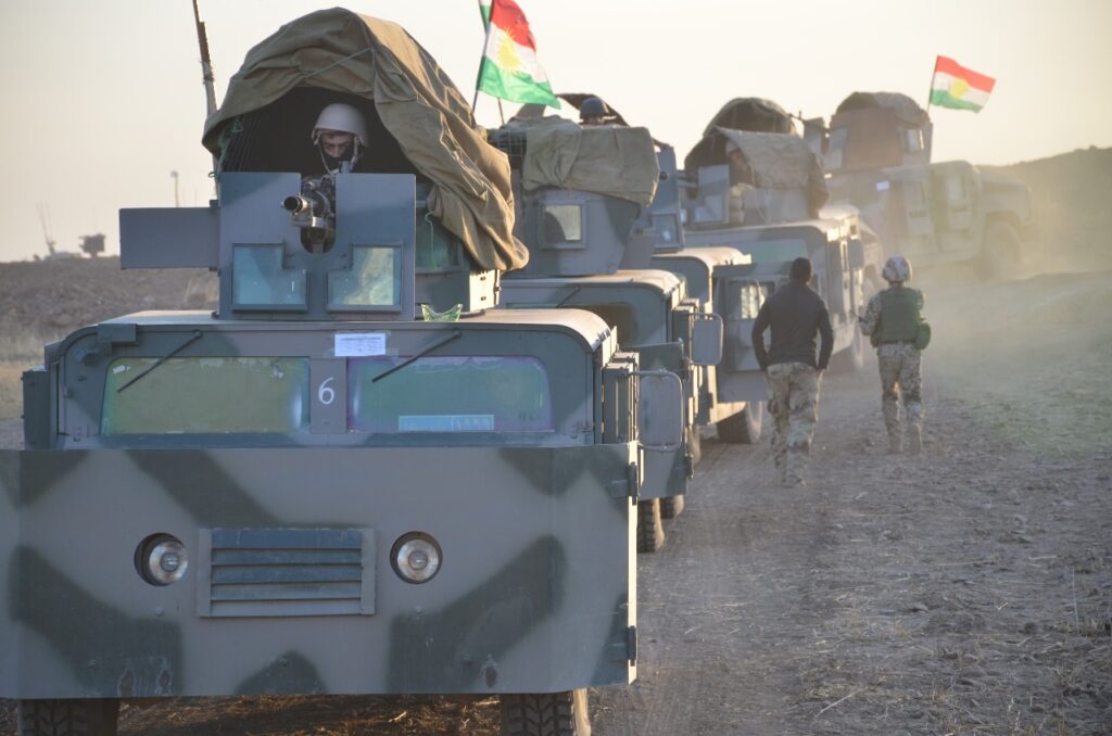 Peshmerga convoy. Source: Provided to the author by a Peshmerga officer.