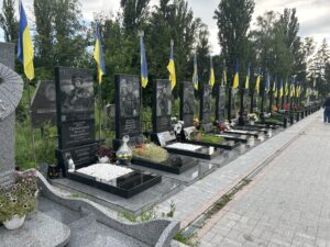 Memorial in Ukraine. Photo by Ryan Crocker.